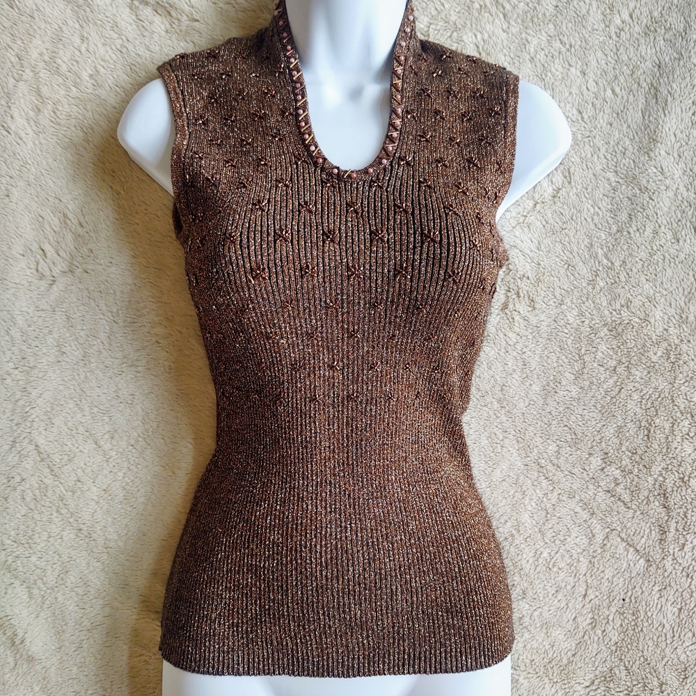 Cache Sleeveless Sweater
